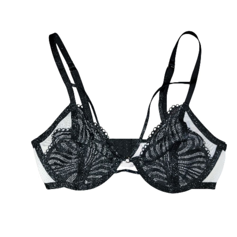 Auden Black Lace Underwire Bra